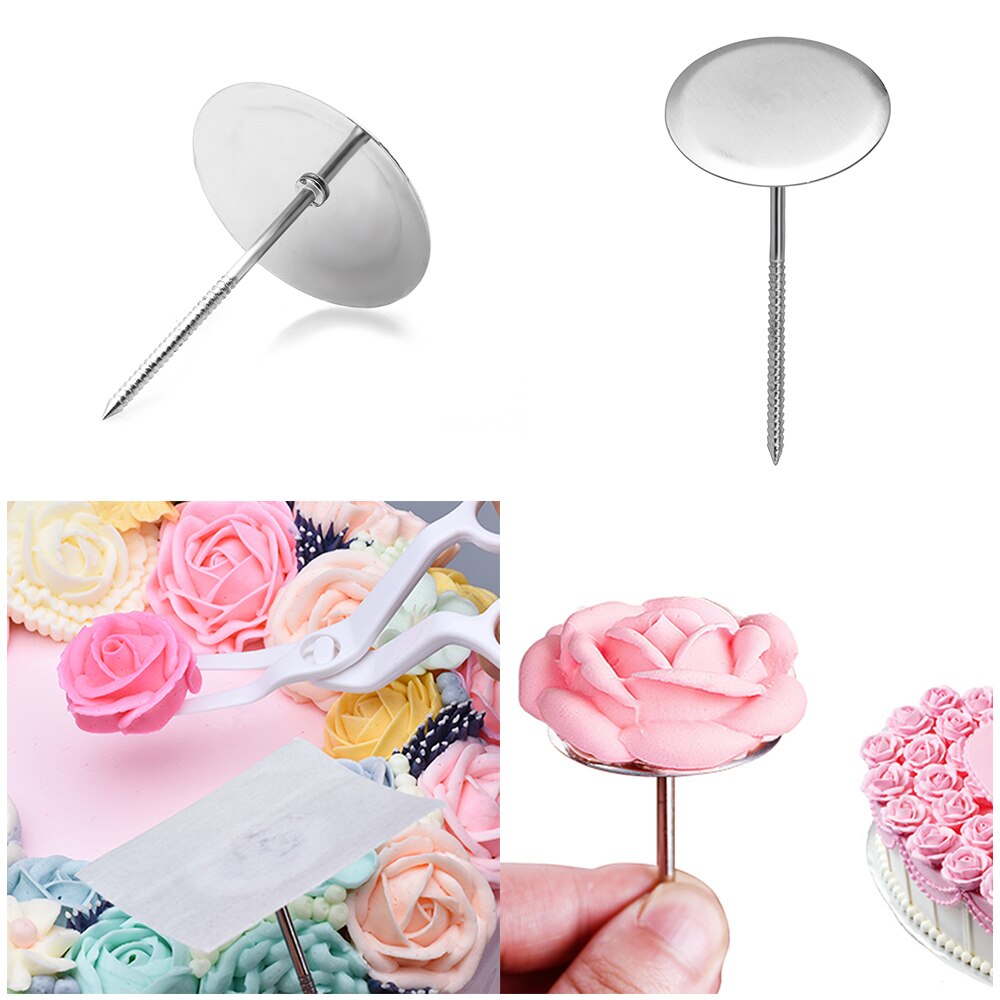 Stainless Steel Cake Flower Needle – Cupcake Decorating Tool