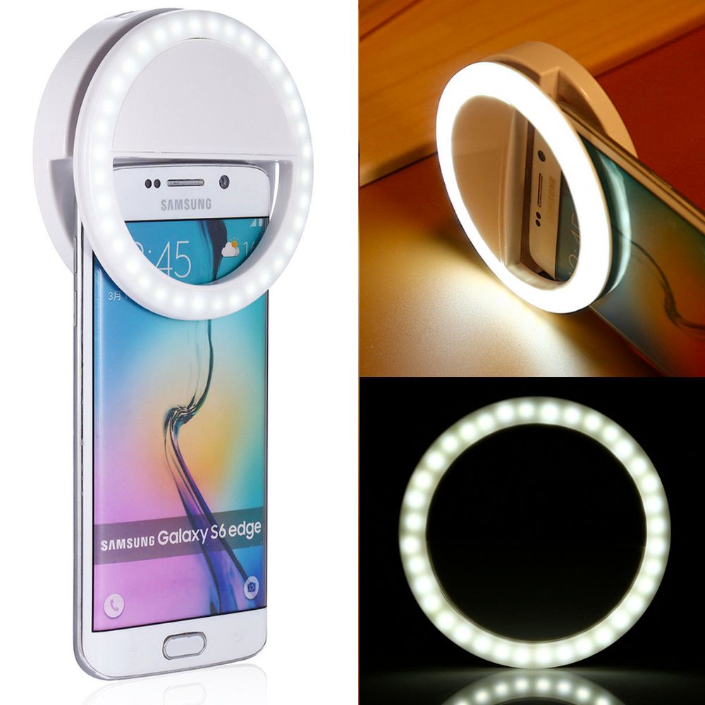 Portable Selfie Ring Light β Clip-On for Mobile Phones, Tablets & Computers