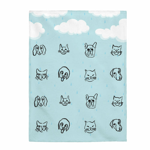 It’s Raining Cats & Dogs – Plush Blanket