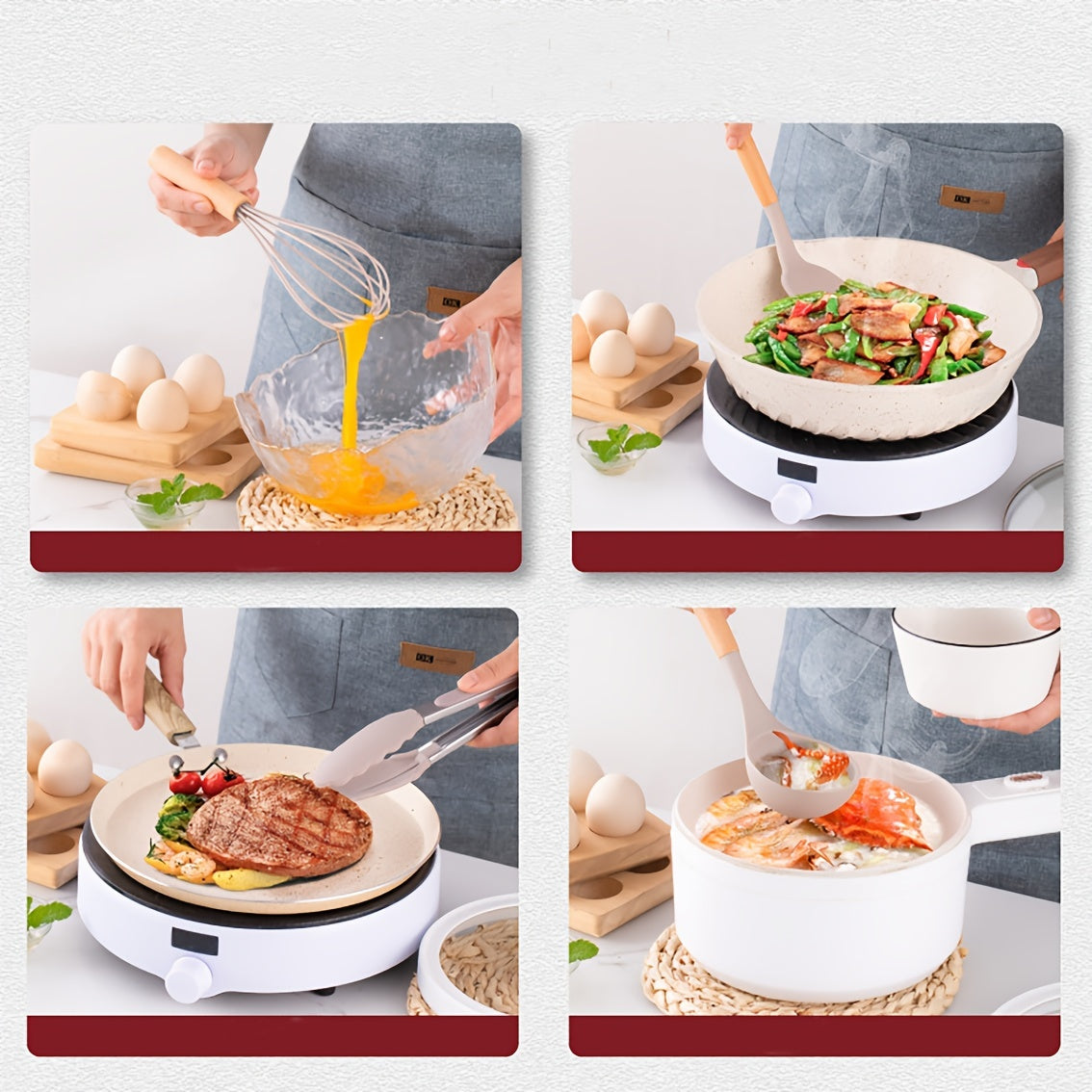12Piece Silicone Kitchen Utensil Set with Holder