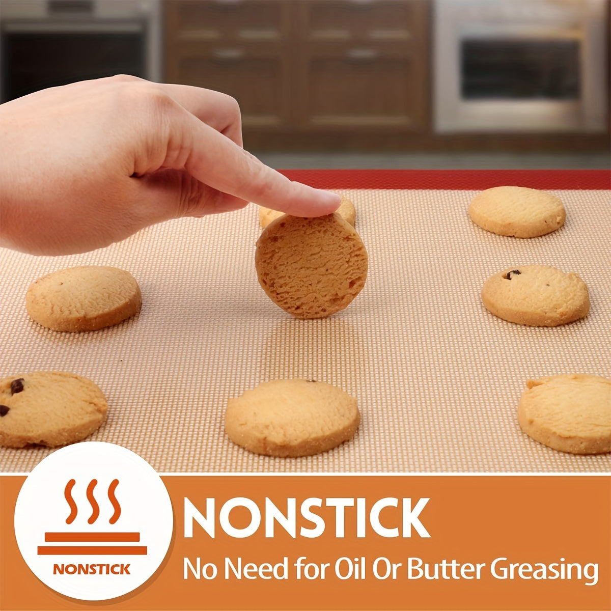Reusable Nonstick Silicone Baking Mat – Easy Oven Use