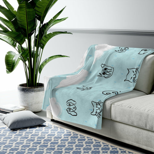 It’s Raining Cats & Dogs – Plush Blanket