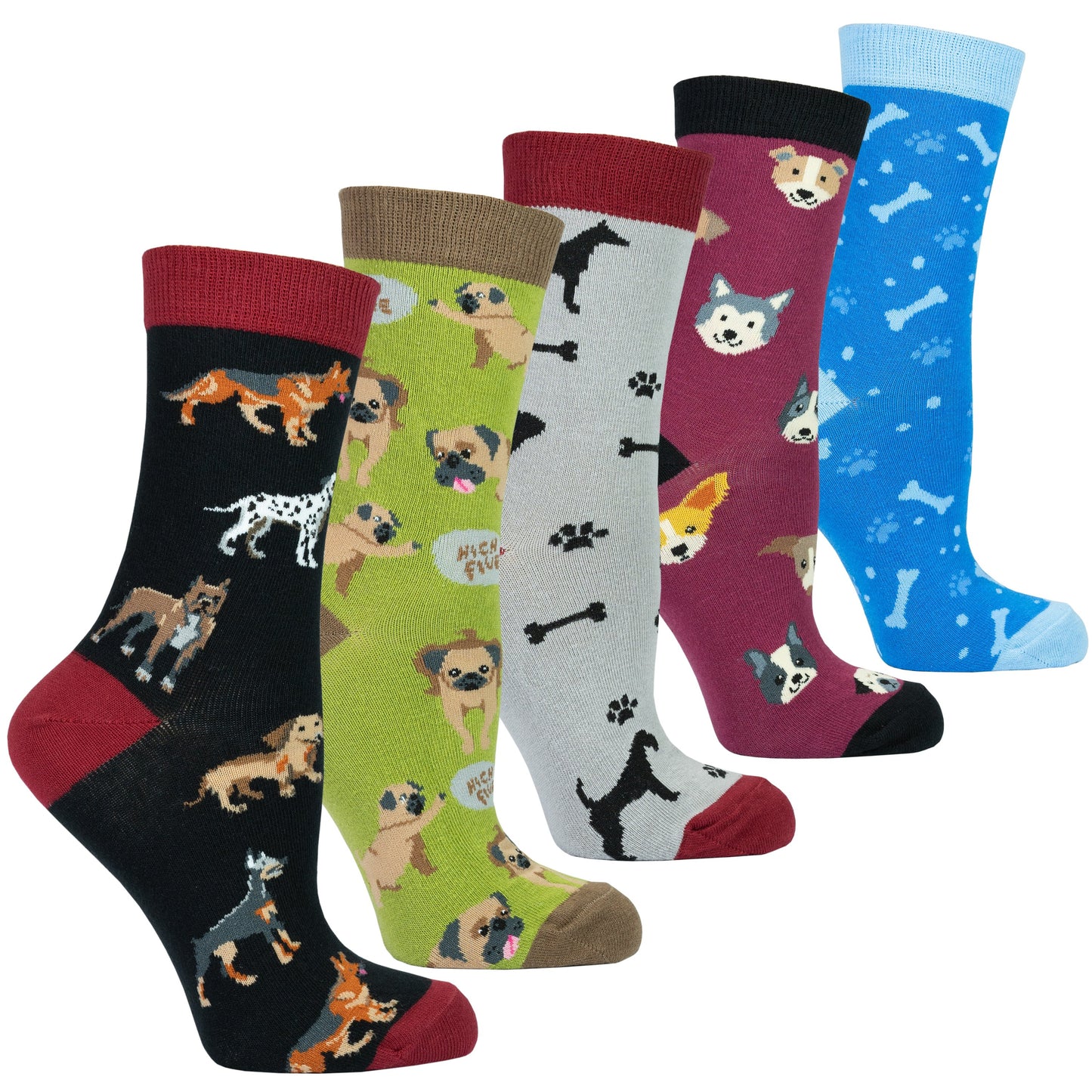 Premium Cotton Dog-Themed Socks