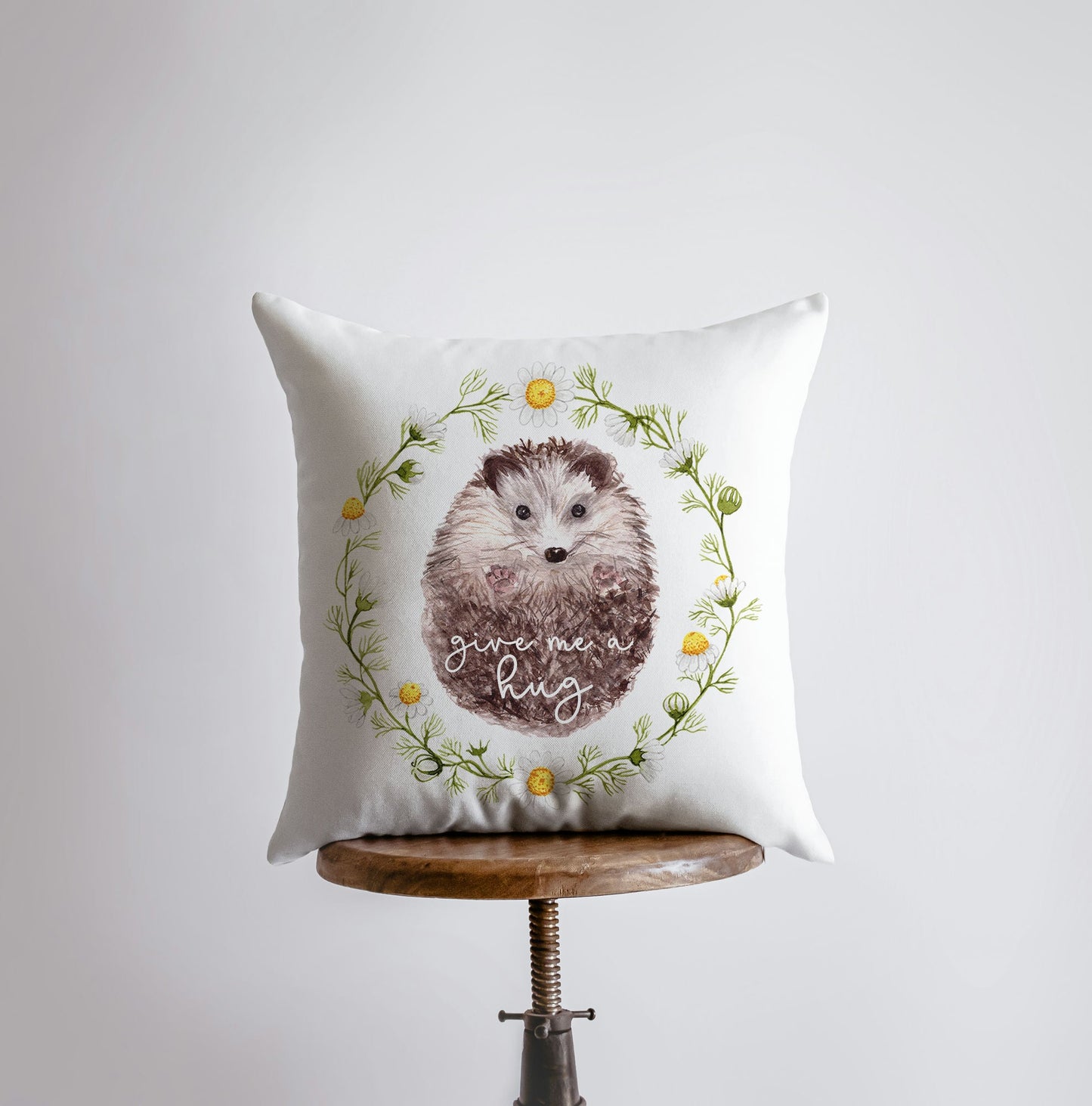 Give Me a Hug โ Hedgehog Throw Pillow Cover