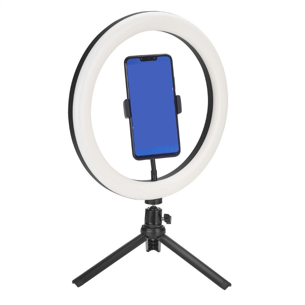 LED Ring Light with Phone Tripod Stand Kit โ 10" Adjustable with Remote