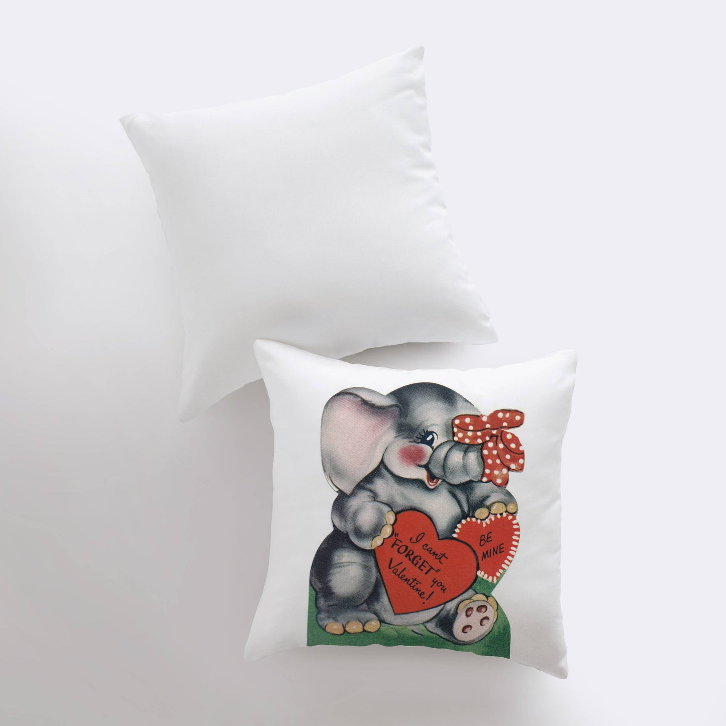 Vintage Valentine Throw Pillow Cover