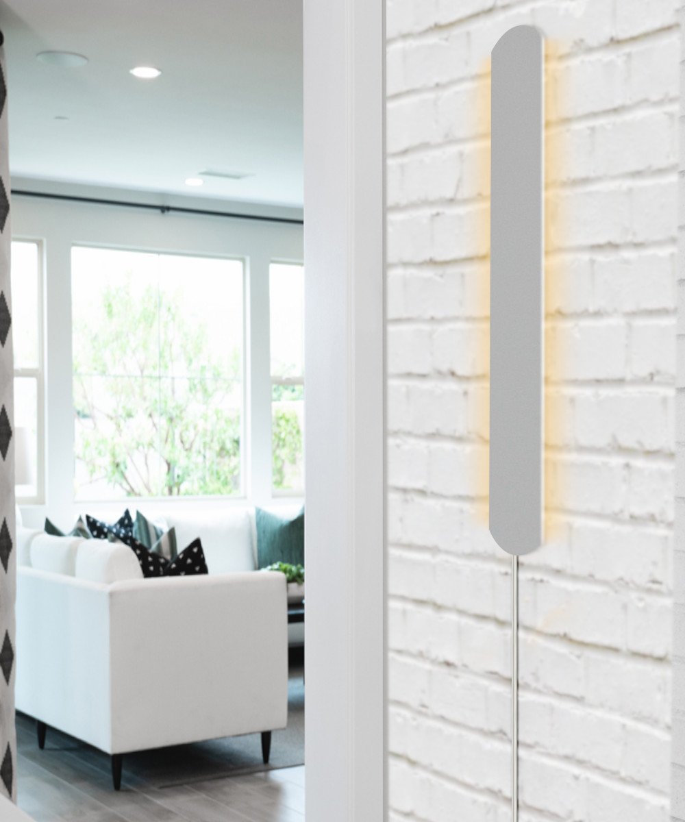 3"W Solid Wood Hover Plank Corner/Wall Accent Light – Almond