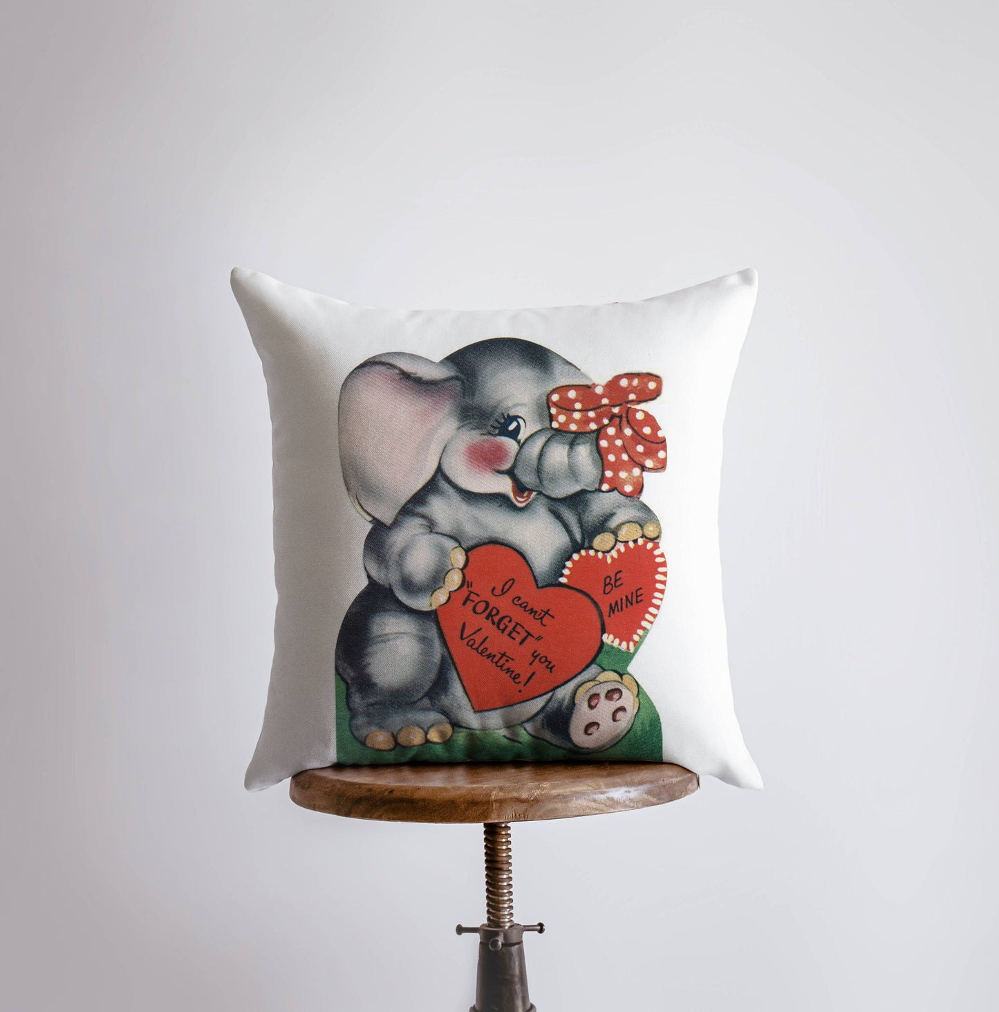 Vintage Valentine Throw Pillow Cover