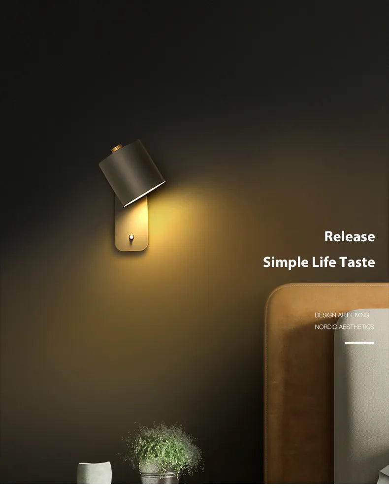 LED Wall Lamp – Nordic Modern Adjustable Design