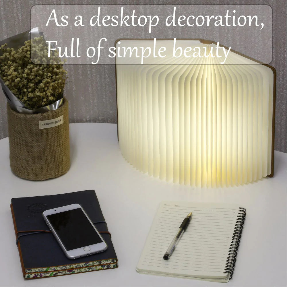 Portable LED Folding Book Light – Magnetic & USB Rechargeable