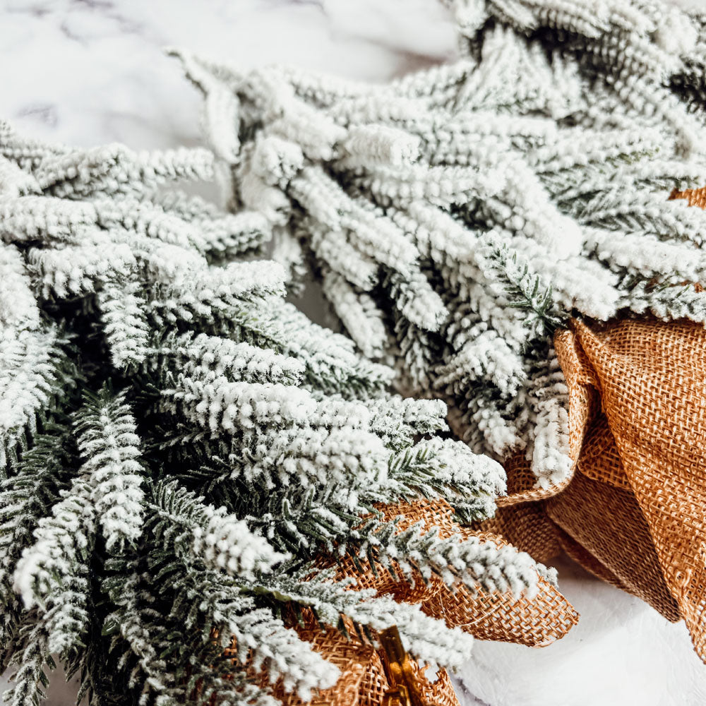 Snow Christmas Trees – Set of 4