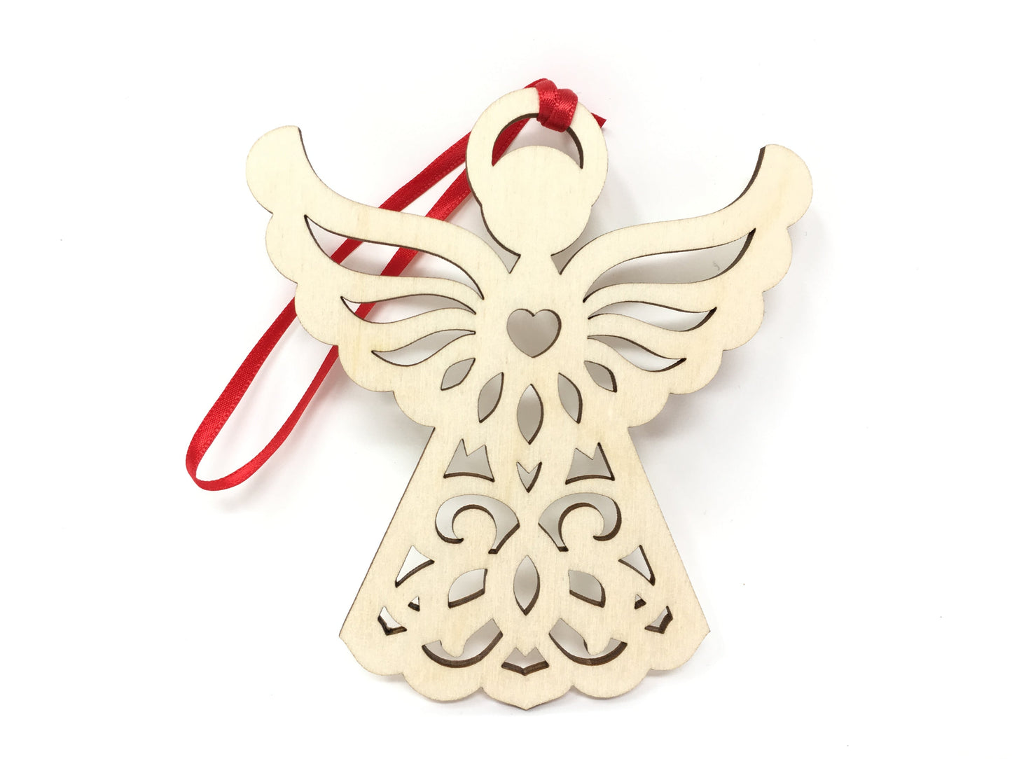 Christmas Angel – Laser Engraved Wooden Ornament