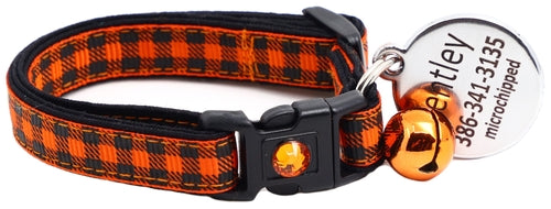 Black Buffalo Plaid - Breakaway Cat Collar