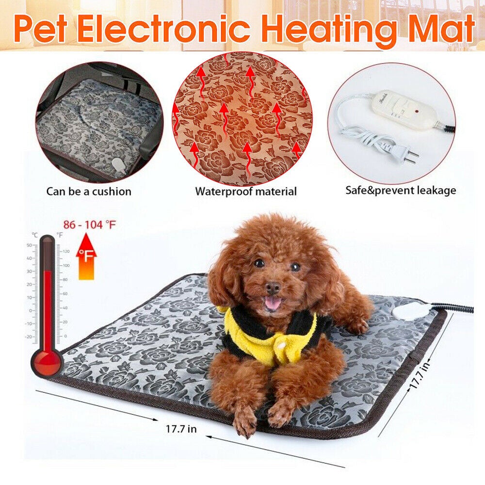 Thermal Heating Waterproof Bed Pad for Pets – Adjustable & Portable