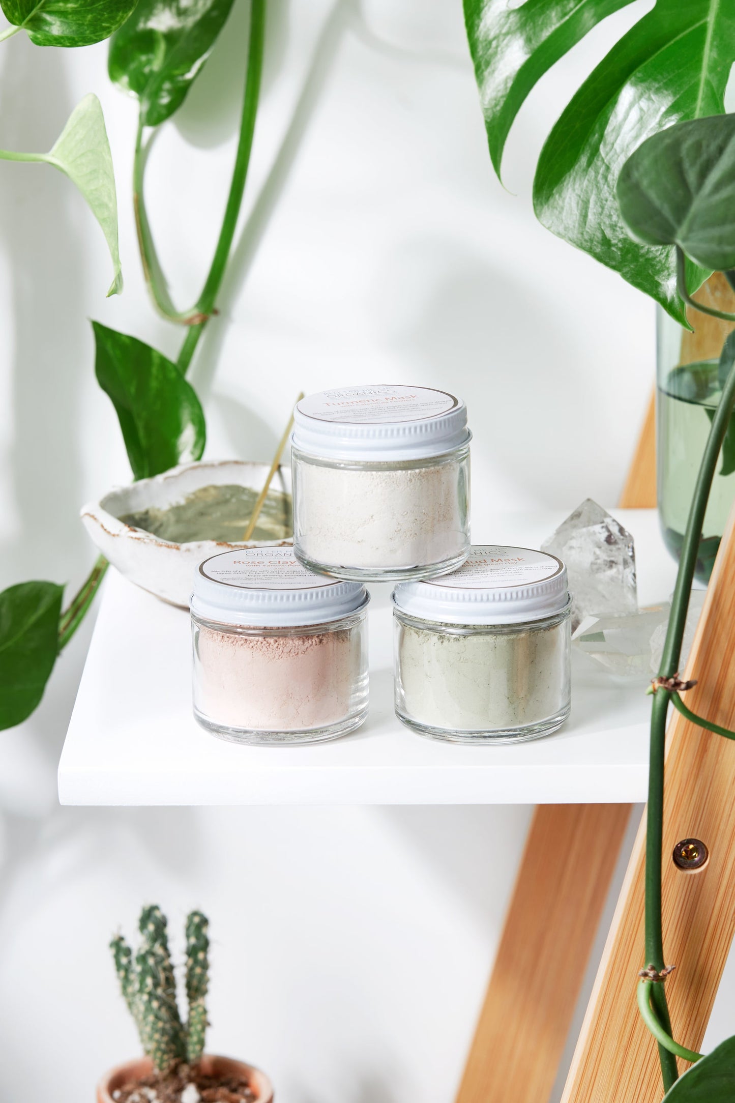 Clay Face Mask Trio β Rose Clay β’ French Green Clay β’ Turmeric