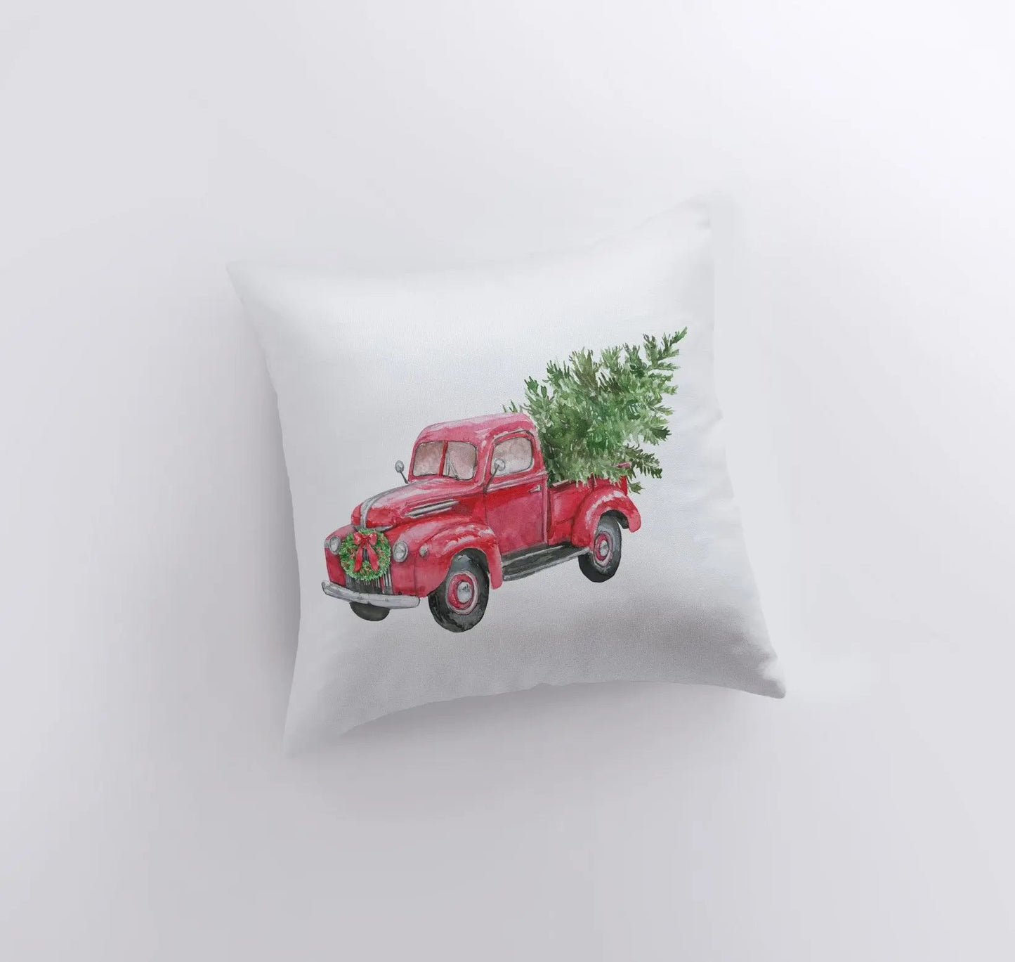 Christmas Truck Throw Pillow Cover β Side of Truck