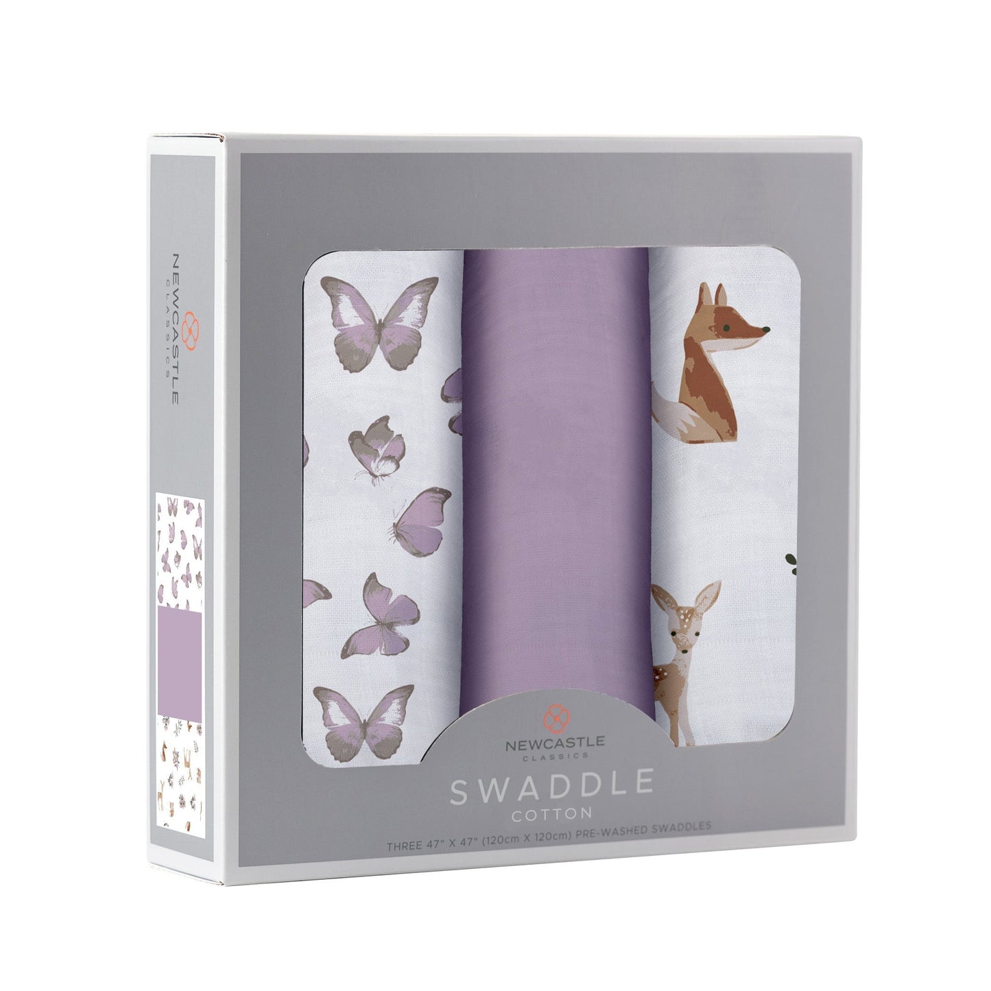 Mountain Meadow Swaddle 3-Pack – Sierra Fox & Butterfly