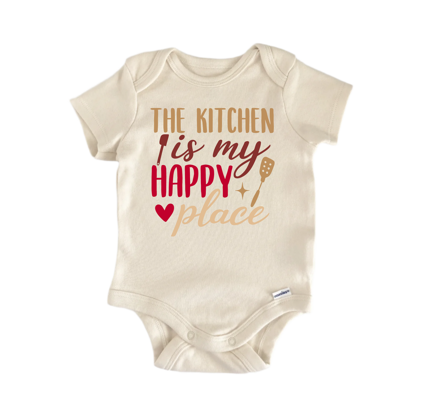 The Kitchen Is My Happy Place – Baby Onesie®