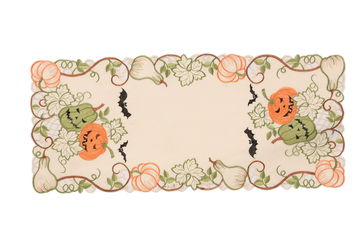 Halloween Jack-O’-Lanterns Table Runner