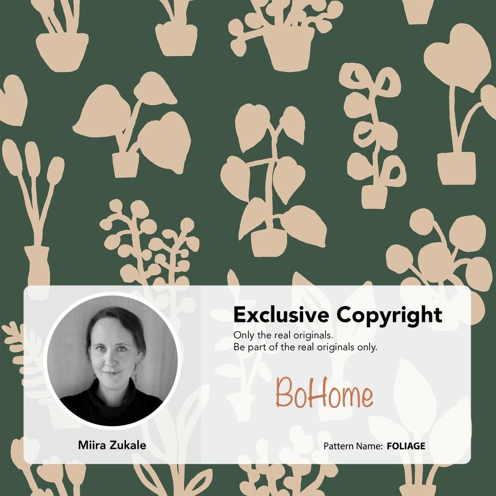 Bohome Foliage Shower Curtain