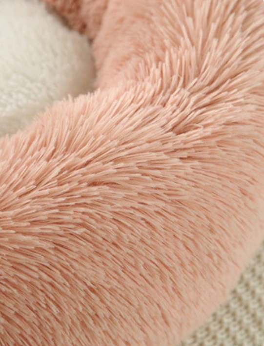 Plush Pet Bed with Ears & Tail – Fox Theme