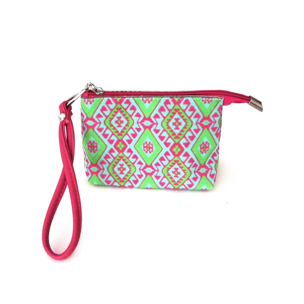 Red Pomegranate Wristlet Purse / Vanity Bag