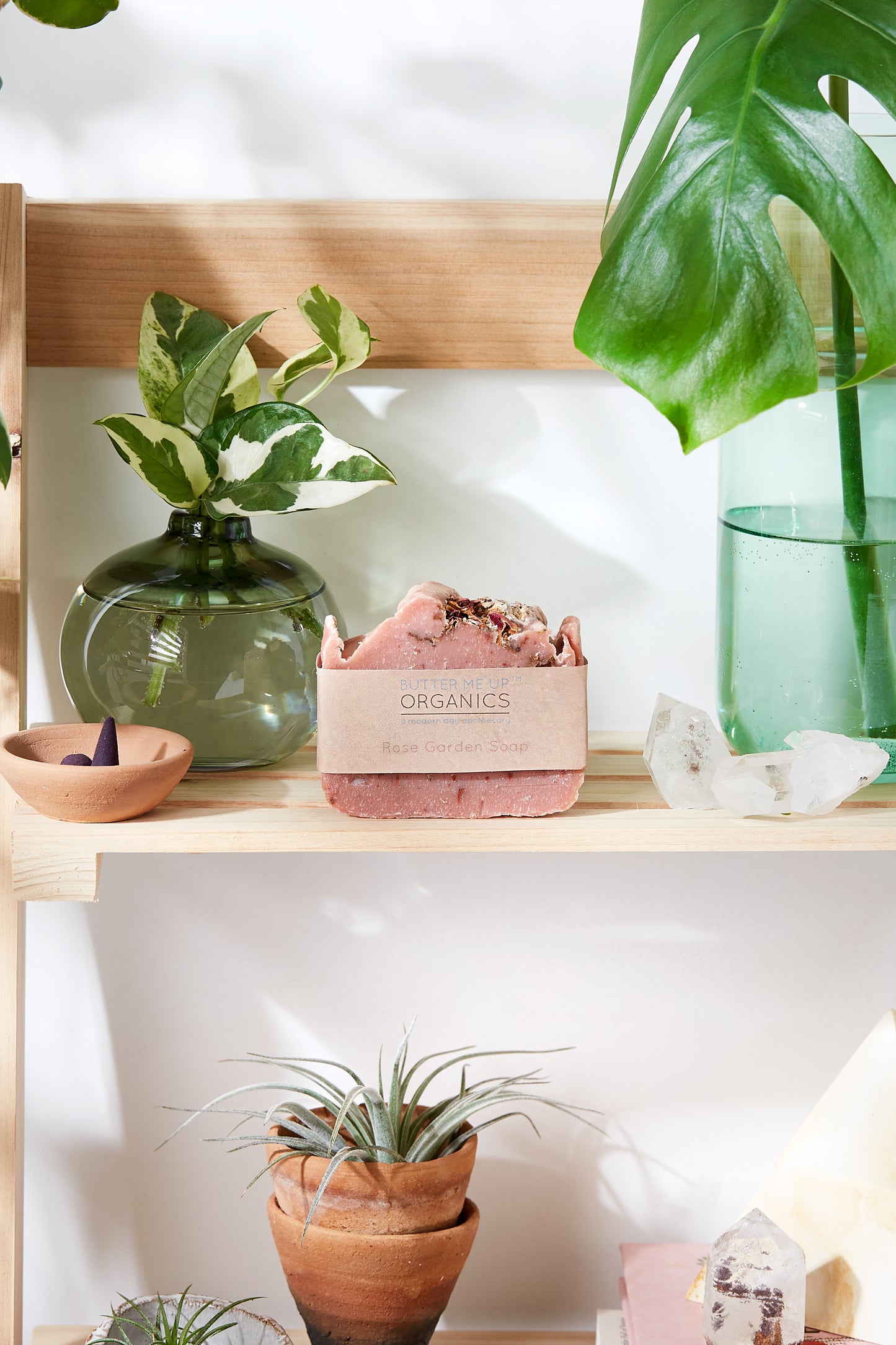 Rose Garden Organic Soap – Pink Clay & Rose Petals