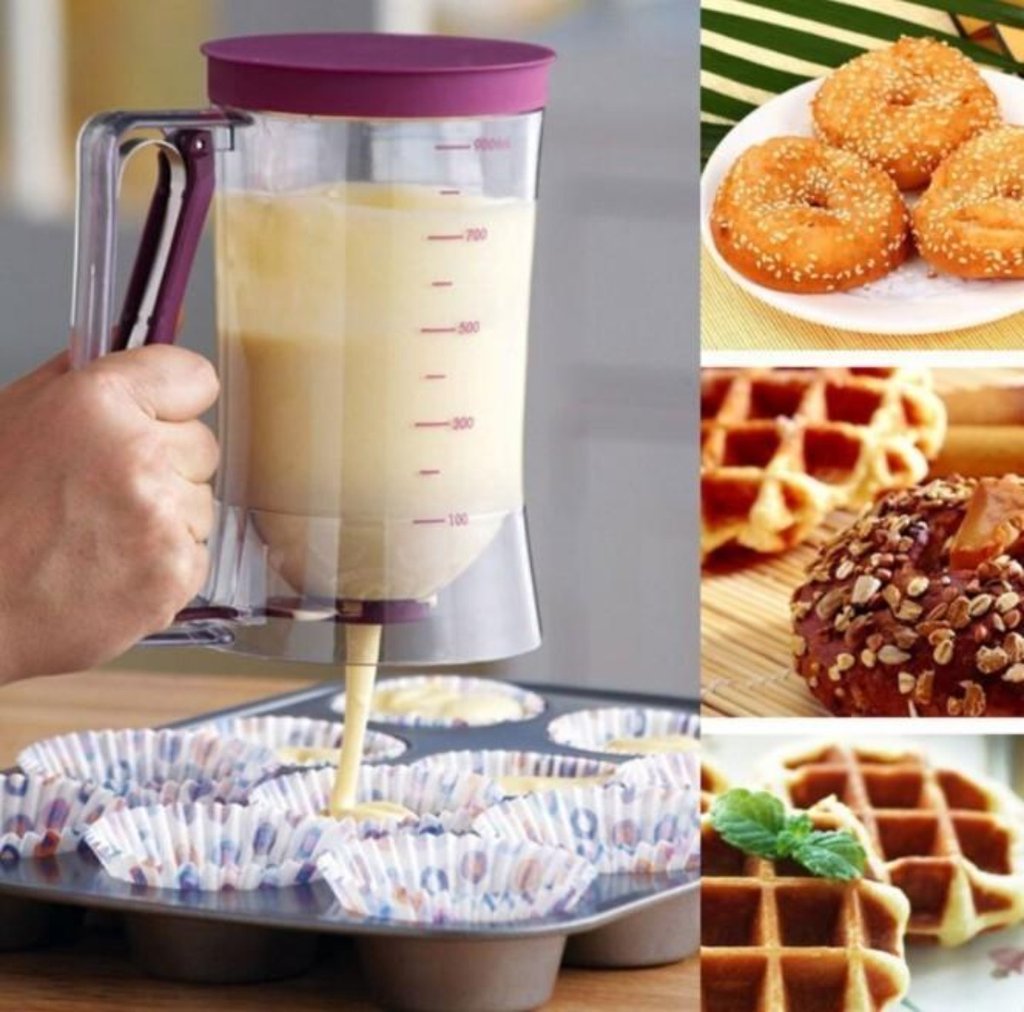 Batter Dispenser – Pancake, Cupcake & Muffin Measuring Tool