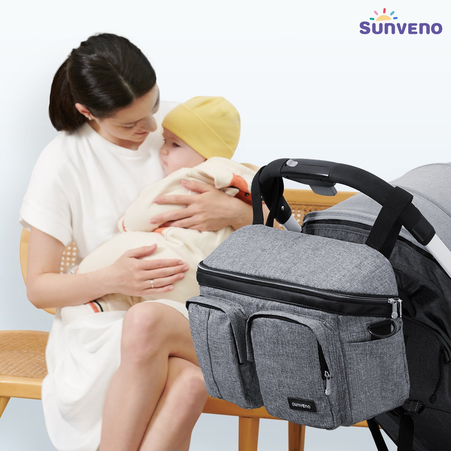 Stroller Organizer Caddy Bag – 11 Pocket Baby Travel Organizer