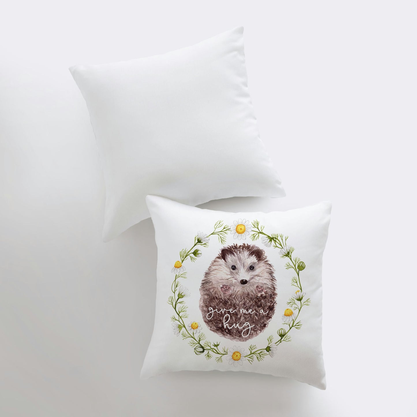 Give Me a Hug โ Hedgehog Throw Pillow Cover