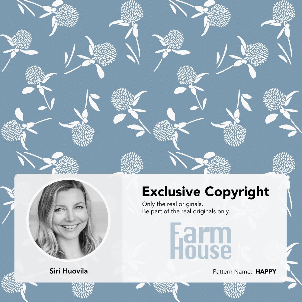 Farmhouse “Happy” Shower Curtain – Rustic Floral Charm