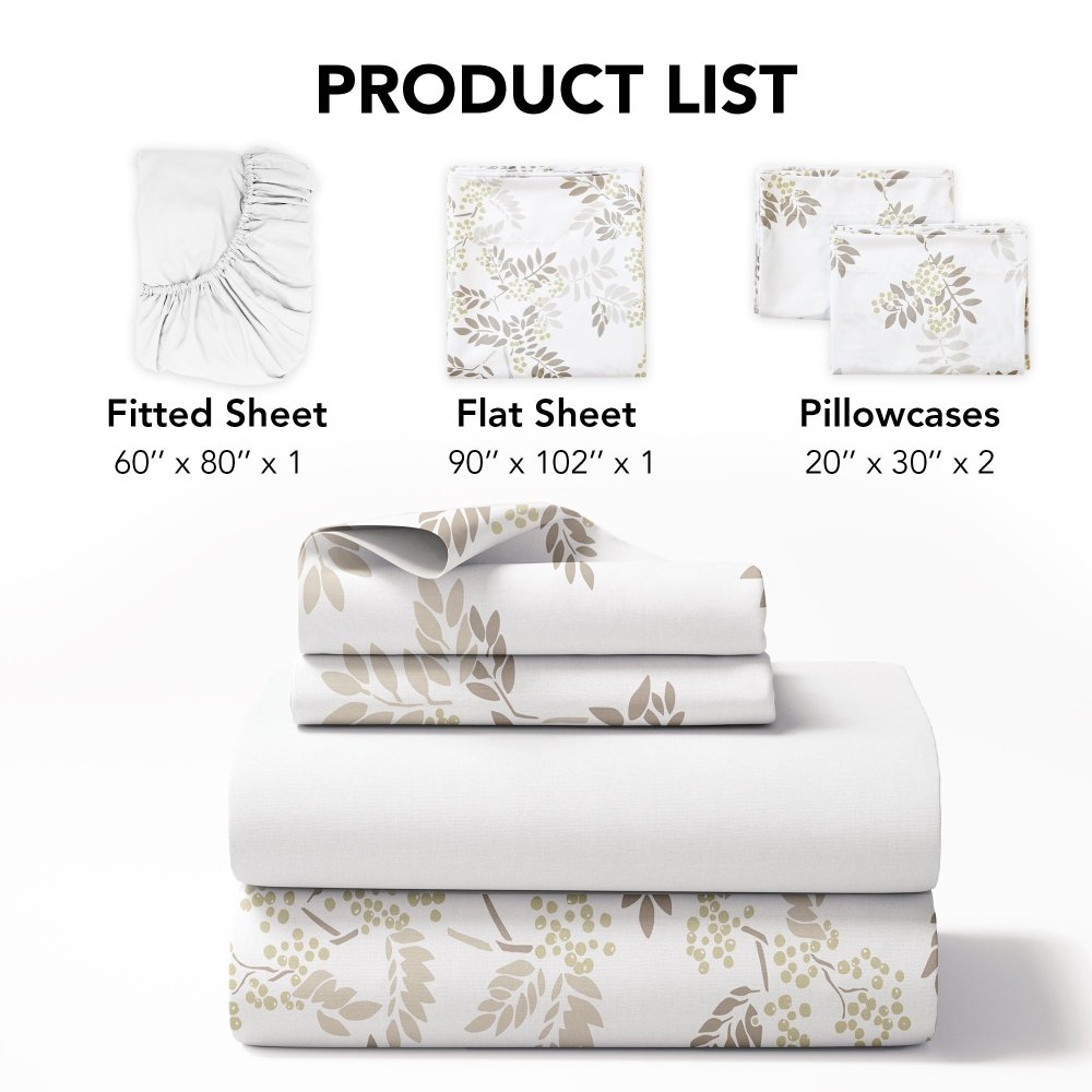 Farmhouse Mountain Ash Bedding Set – 50% Recycled Polyester