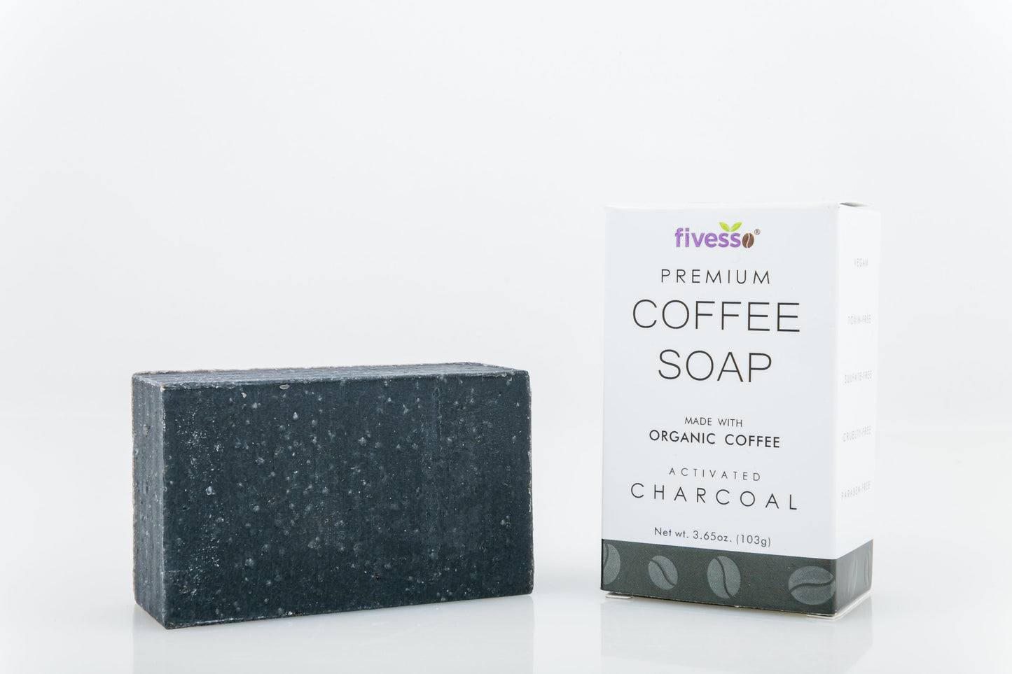 Activated Charcoal – Premium Coffee Soap Bar