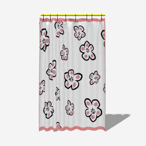 Bold Bloom – Vibrant Floral Shower Curtain