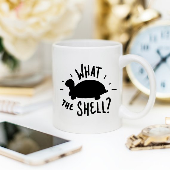 What The Shell? – Funny Turtle Coffee Mug