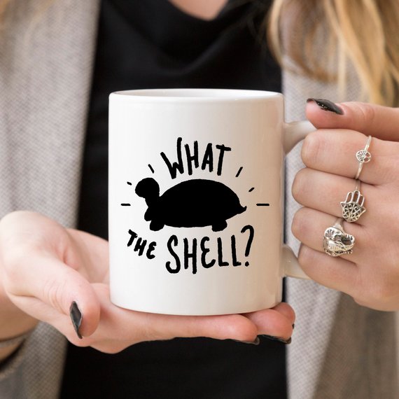 What The Shell? – Funny Turtle Coffee Mug