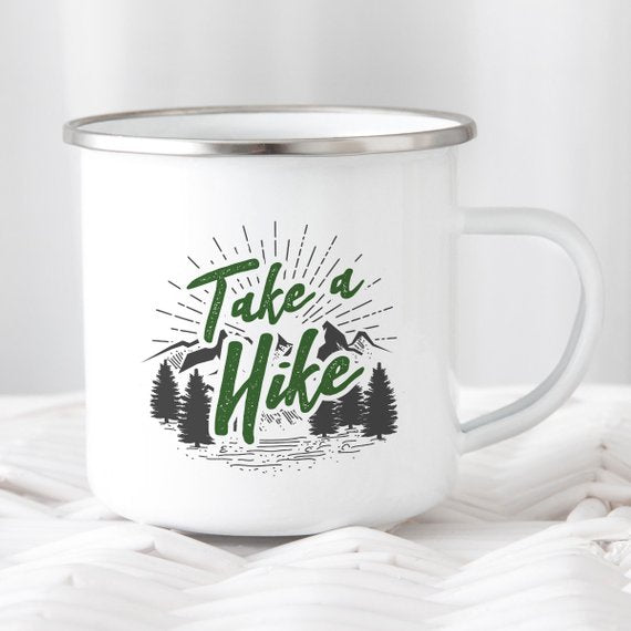 Take a Hike β Wanderlust Enamel Mug