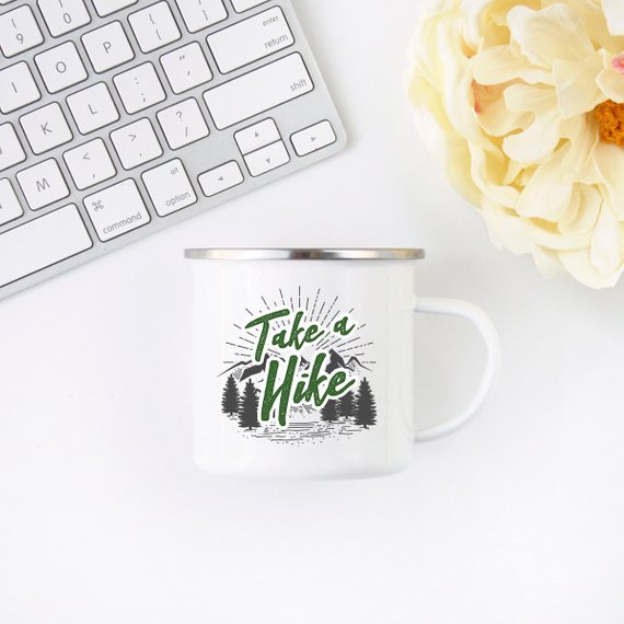 Take a Hike β Wanderlust Enamel Mug