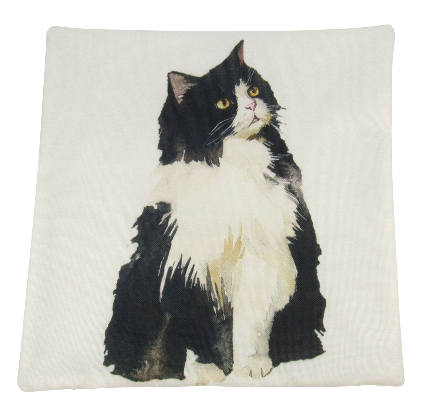 Black and White Cat Throw Pillow Cover β Persian Cat Accent