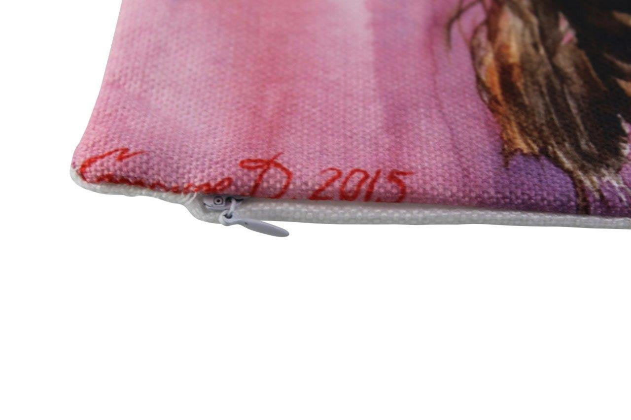 Irish Setter Throw Pillow Cover – Watercolor Dog Lover Accent