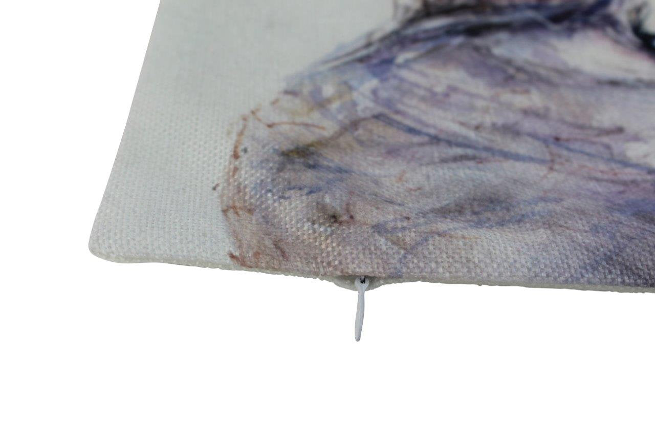 Cow Watercolor Throw Pillow Cover – Farmhouse Décor