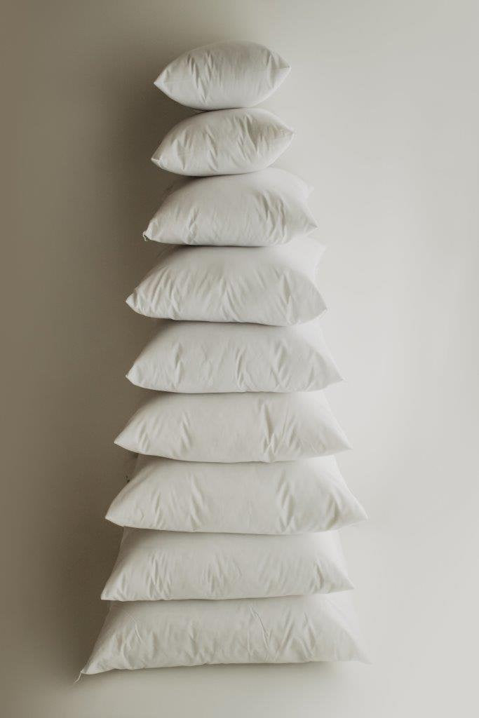 Down Alternative Hypoallergenic Throw Pillow Insert β Cotton Cover