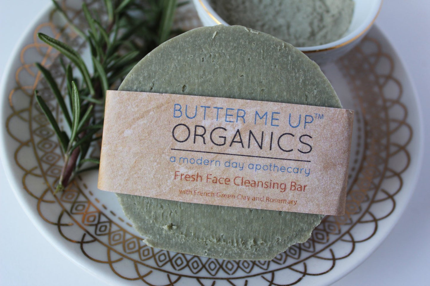 Face Wash Facial Cleansing Bar – French Green Clay