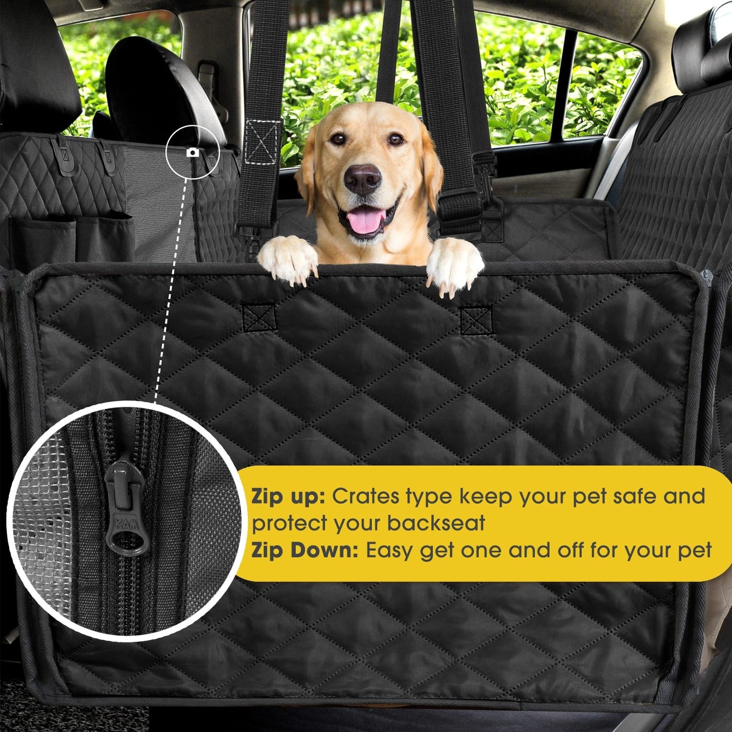 Waterproof Pet Car Seat Covers – Standard Size