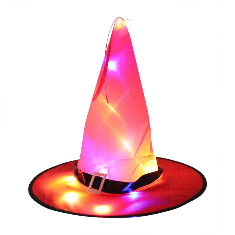 Halloween Glowing Witch Hat – Ghost Festival Decoration Props