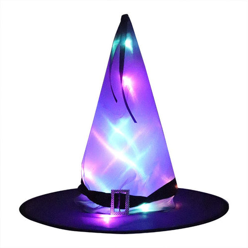 Halloween Glowing Witch Hat – Ghost Festival Decoration Props
