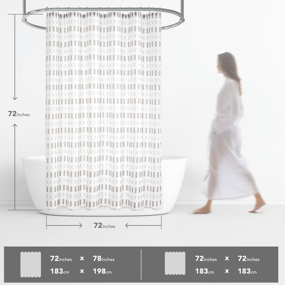 Pure Solitude β Scandinavian-Inspired Shower Curtain