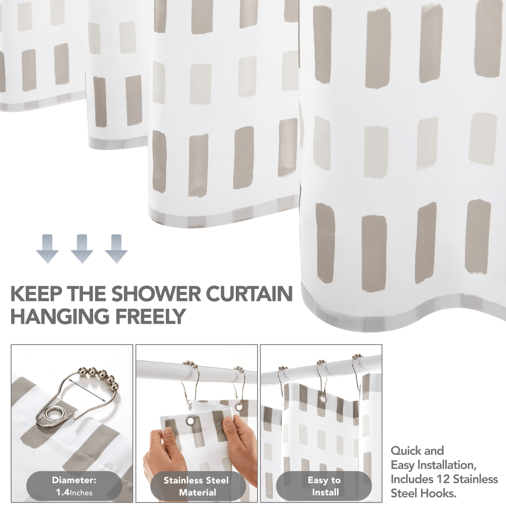 Pure Solitude β Scandinavian-Inspired Shower Curtain