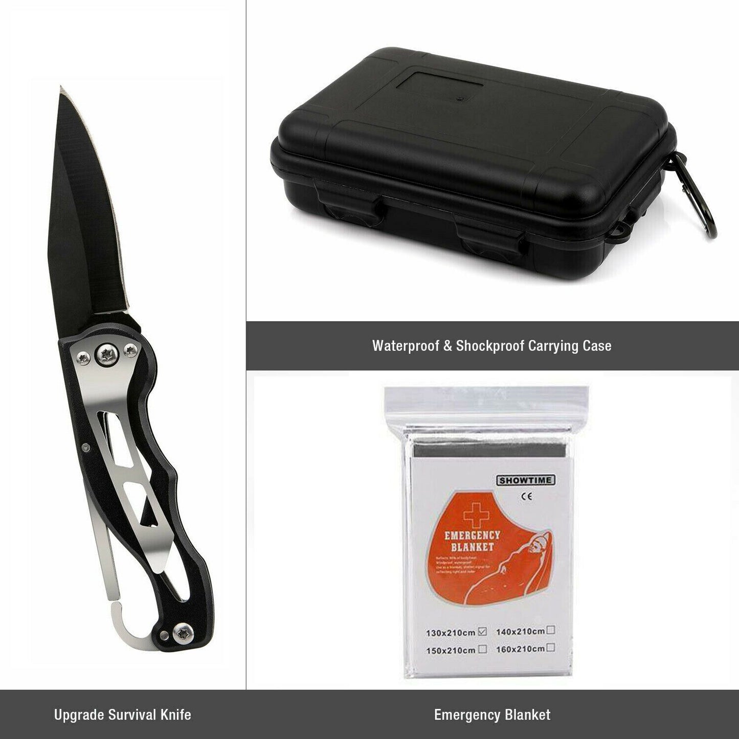 14-in-1 Outdoor Emergency Survival & Safety Gear Kit