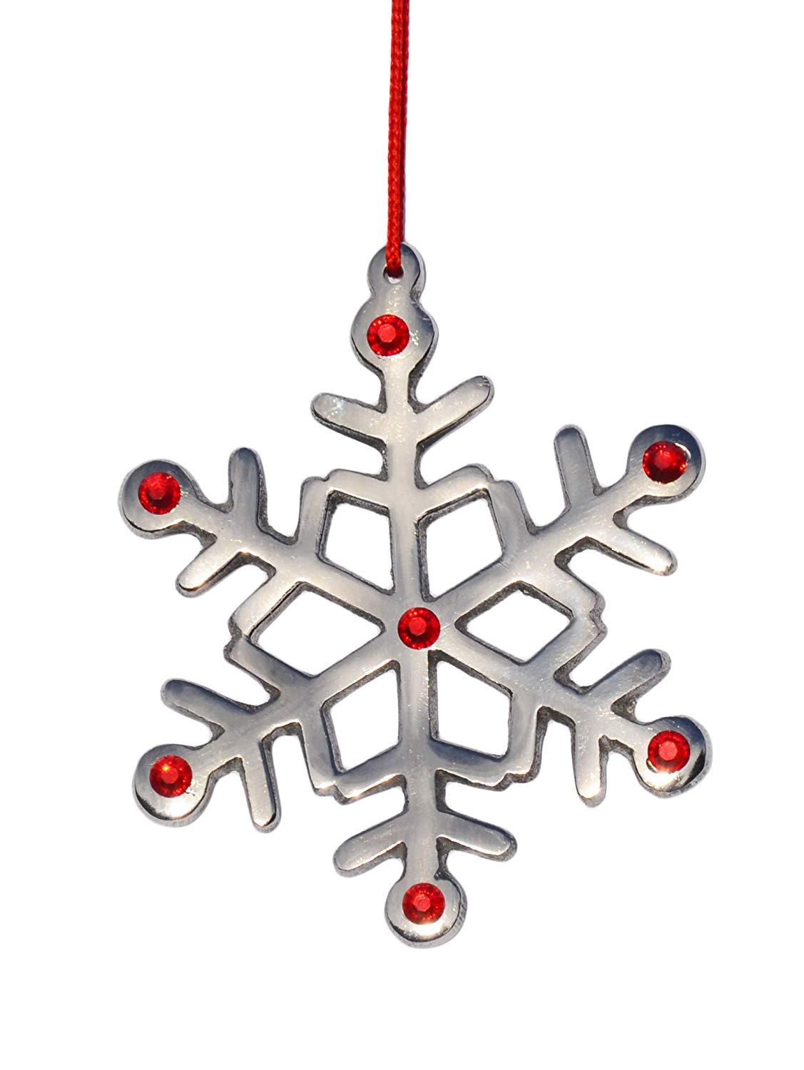 Snowflake Christmas Tree Ornament Decorations – Set of 8